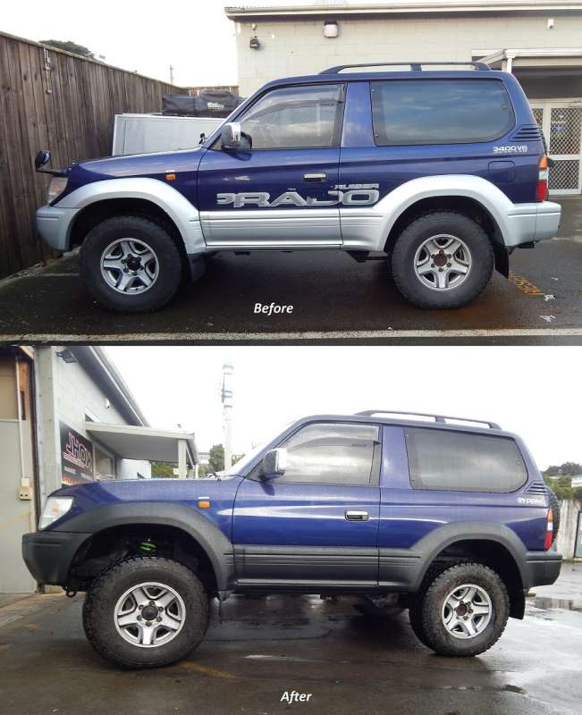 70 series Toyota Prado with 50mm lift